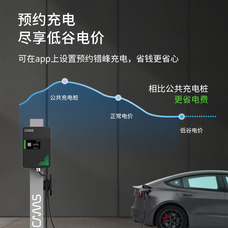 【特斯拉专用】model3/Y开迈斯充电桩新能源汽车充电器枪家用7kw