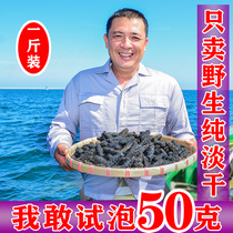 Bubble hair quick hair Liaoning dry sea cucumbers Dalian wild light dried small sea cucumbers Liaoginseng Dry stock pregnant women 500g special offer gifts