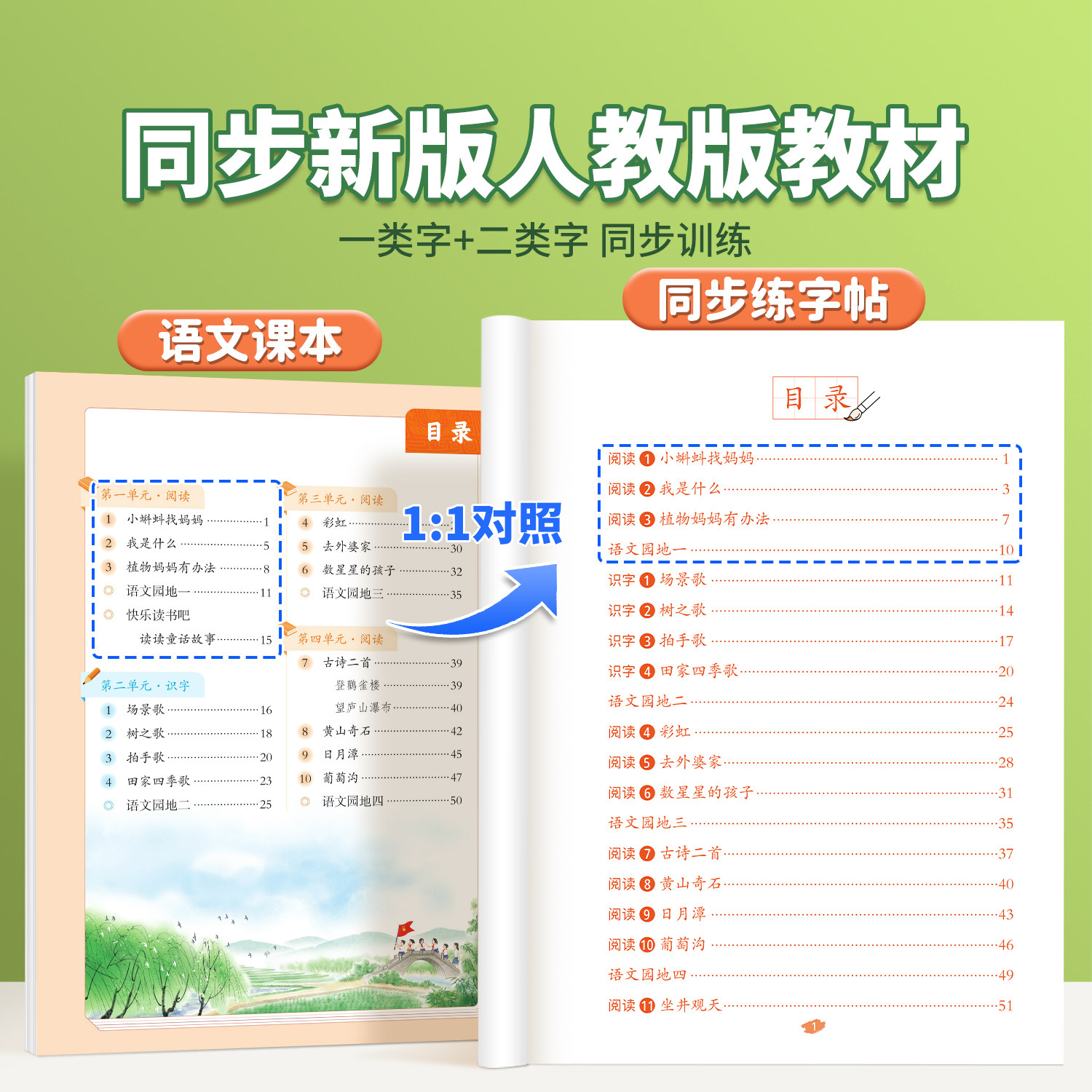 2026新版一年级二年级上册同步练字帖小学生专用三年级四五六年级暑假生字预习练习语文人教版练字字帖练习册笔画笔顺写字每日一练