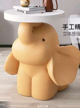 轻奢大象大型客厅落地摆件电视柜沙发旁床头茶几托盘音响乔迁礼物