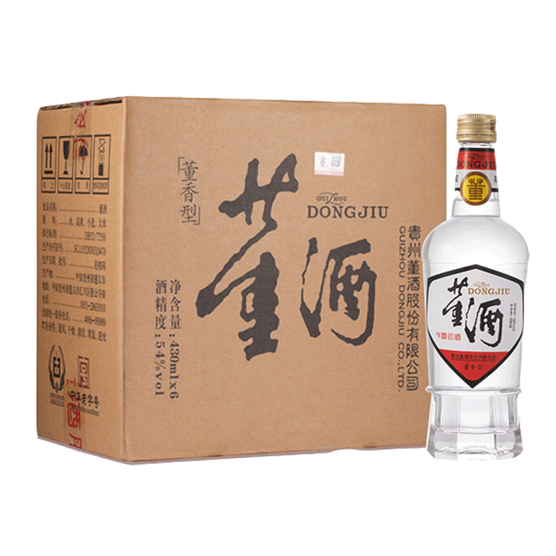 贵州董酒白标54度430ml*6瓶整箱裸瓶董香型纯粮固态高度白酒 口粮 - 图2