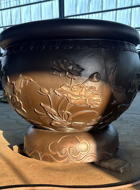 厂家定制仿古铜门海缸庭院风水缸