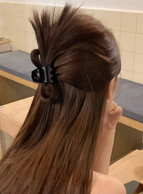 抓夹高马尾简醉后脑勺夹子头饰