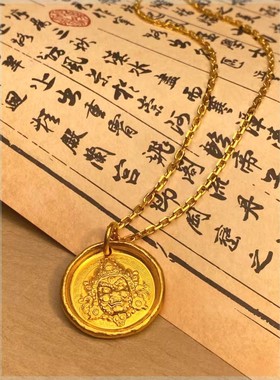 占巴拉黄财神挂坠情人节礼物