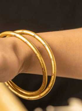 乾坤圈手镯双层镯子古法