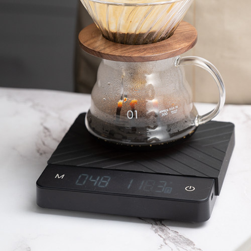 野啡 手冲咖啡电子秤计时烘焙智能秤宽称面多模式智能高精咖啡秤 - 图0
