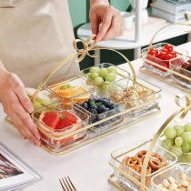 Fruit pan light and luxurious snacks placed tray Lower afternoon tea cutlery fruit tray Living room Home Snack Dried Fruit Pan 1583