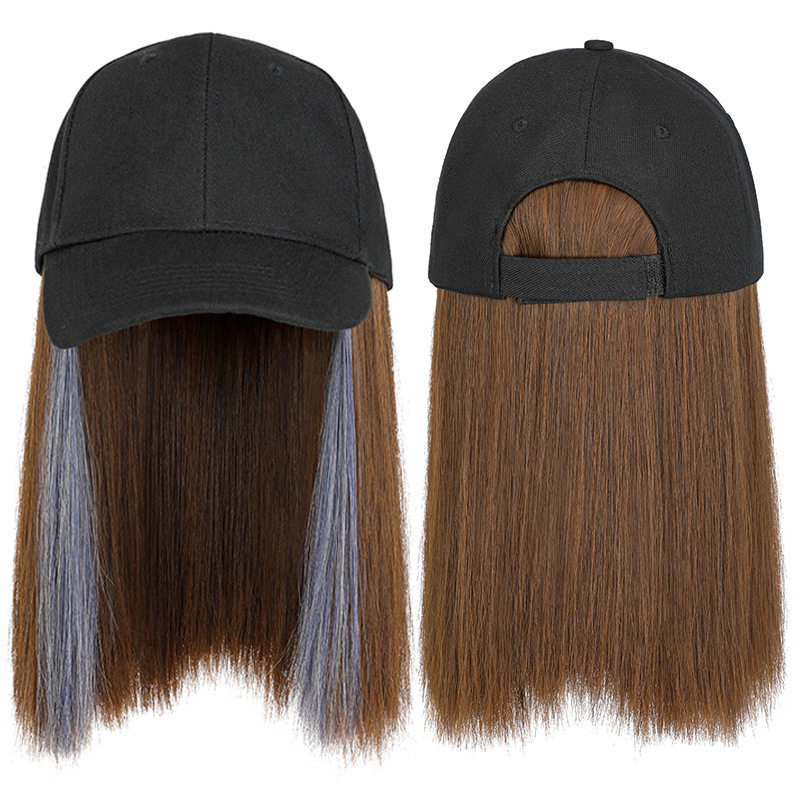 一体帽子假发短直发鸭舌帽夏季波波头棒球帽挂耳染假发帽新款现货,淘宝优惠券,粉丝福利购,淘宝优惠卷