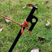 Outdoor multifunction tent ground nailed steel metal plus coarse lengthened ground nailed beach fixed camping campsite nail