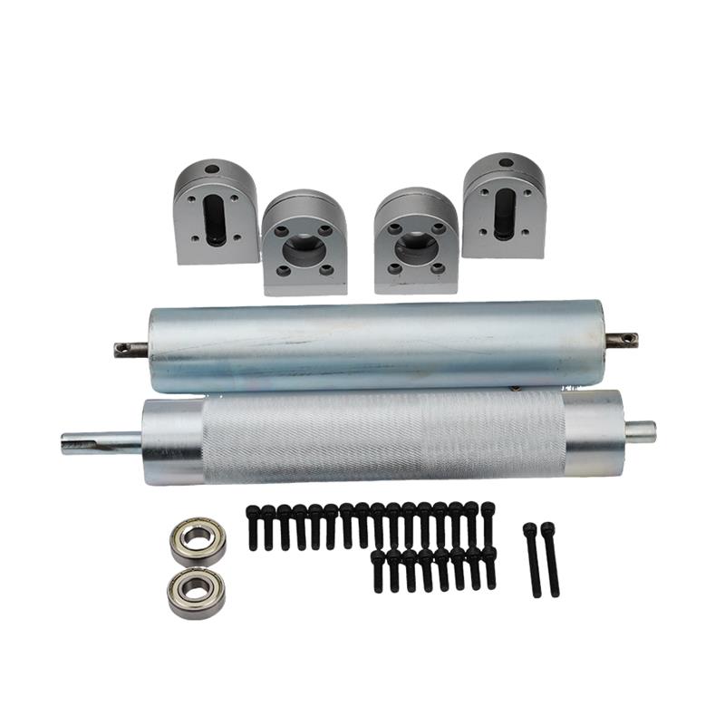 4080常规款铝座滚筒不锈钢托辊链轮滚轴配件输送机传送带全套头尾 - 图3