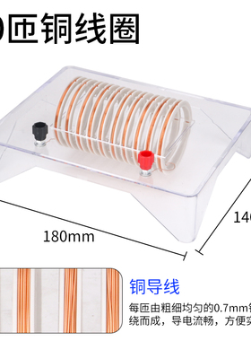 通电螺线管演示器右手螺旋小磁针