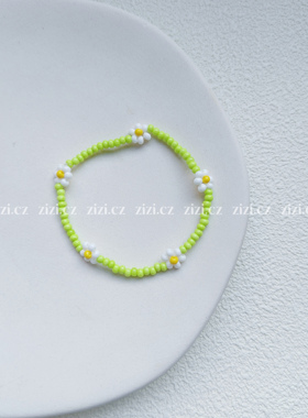 zizicz韩国东大门同款泫雅风甜美可爱花朵女弹力手链清新儿童可戴