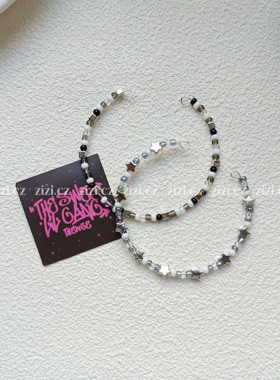 zizicz 千禧甜酷少女y2k不规则串珠手链小众设计米珠手链潮酷个性