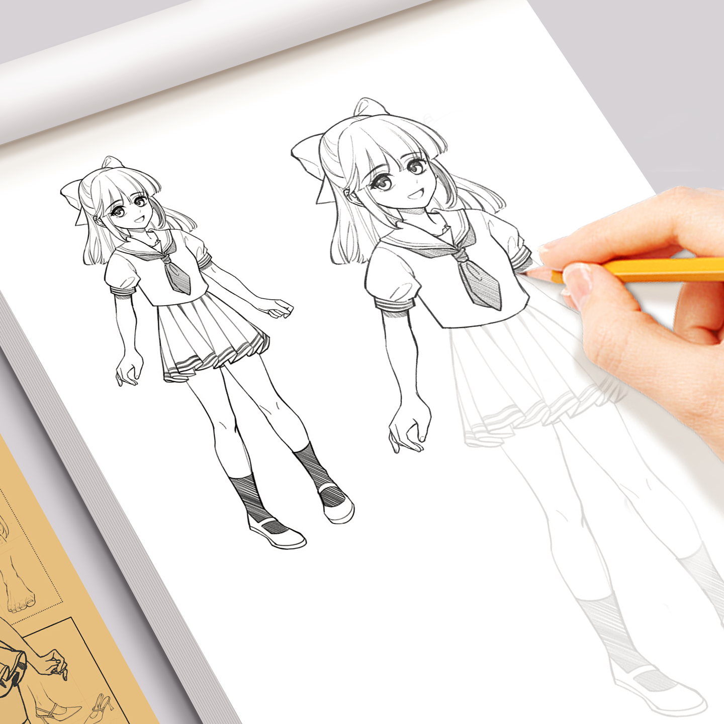 儿童漫画入门手绘描摹本画画临摹本教程动漫人物丙烯马克笔绘画本,淘宝优惠券,粉丝福利购,淘宝优惠卷