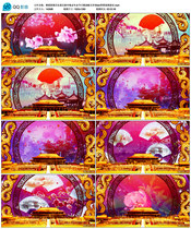 Dance Tang Dynasty Palace Tingxi Happy New Years Eve Annual Meeting Annual Meeting Festive Songs Accompaniment Led Background Video Material