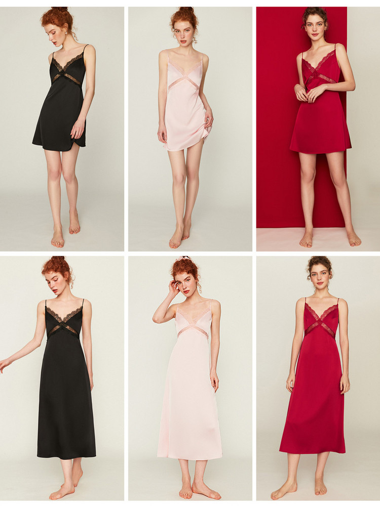 DPLAYSWEET性感睡衣女性感蕾丝吊带睡袍睡衣黑色睡裙晨袍2026春季,淘宝优惠券,粉丝福利购,淘宝优惠卷