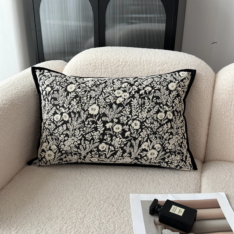 雪尼尔高端沙发靠枕腰枕长方形抱枕现代简约客厅靠垫法式复古靠背,淘宝优惠券,粉丝福利购,淘宝优惠卷