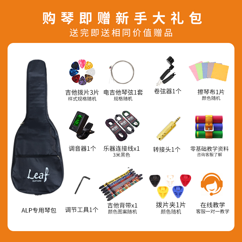 ALP LEAF LS-100 130初学者入门专业电吉他ST单摇演出流行电吉他 - 图2