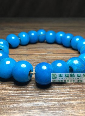 仿古老珠子天河石苹果珠算盘珠手链配佛珠大孔天河石手串散珠配饰