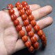 Antique collection fine handmade melon beads old jade south red quartzite jade beads string 10 necklace accessories with beads