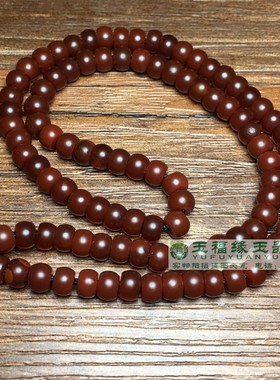 酒红老玛瑙亚光算盘珠串6mm玛瑙项链男女款车轮珠首饰珠配饰