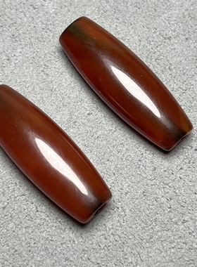 古玩收藏老玛瑙扁形天珠路路通玉石散珠米珠勒子桶珠饰品配件玉珠