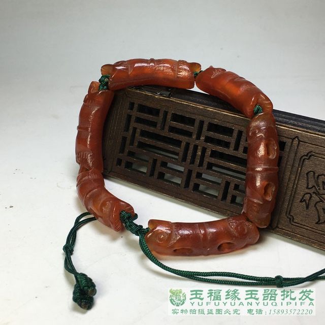 Antiques, miscellaneous old beads, Liao and Jin faucet, hollowed out