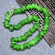 Antique jade Bashan jade green jade thin abacus beads safety buckle large hole earrings spacer bracelet accessories collection