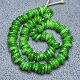 Antique jade Bashan jade green jade thin abacus beads safety buckle large hole earrings spacer bracelet accessories collection