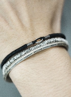 基奥瓦不规则手镯纯银手环