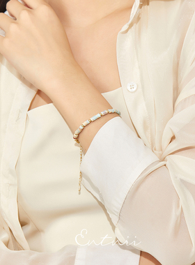 新中式原石彩色串珠手链