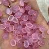 Natural Pink Chopinous Stone Ring Face Oval DIY Wrap Inlay Pink Agate Egg Ring Pendant Pendant Bracelet Earrings