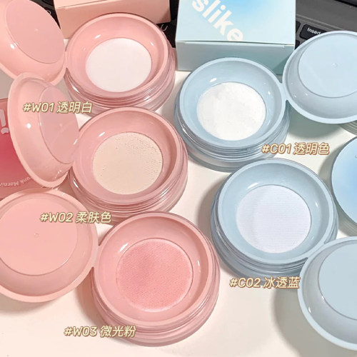 Uslike散粉定妆粉控油持久防水干油皮粉饼小果冻晚安粉蜜粉女粉色 - 图2