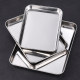 Food-grade stainless steel dish preparation tray with mesh, refrigerator storage box, fruit tray, towel tray, grilled fish tray, barbecue cold dish tray