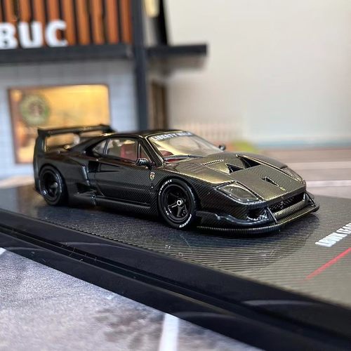INNO法拉利F40LBWK改装版黑色全碳1/64合金汽车静态观赏模型 - 图3