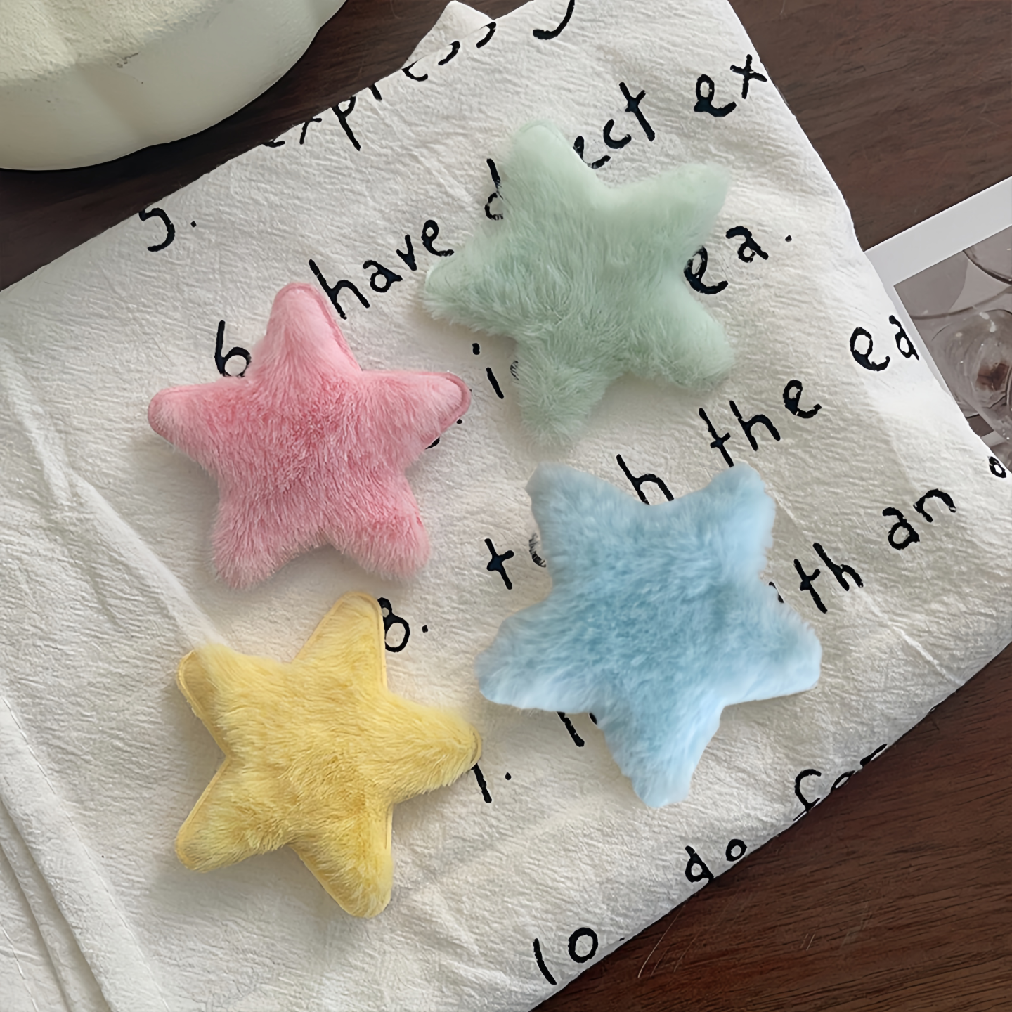 甜美可爱侧边夹日系毛绒星星发夹刘海夹秋冬发饰五角星形发夹bb夹,淘宝优惠券,粉丝福利购,淘宝优惠卷