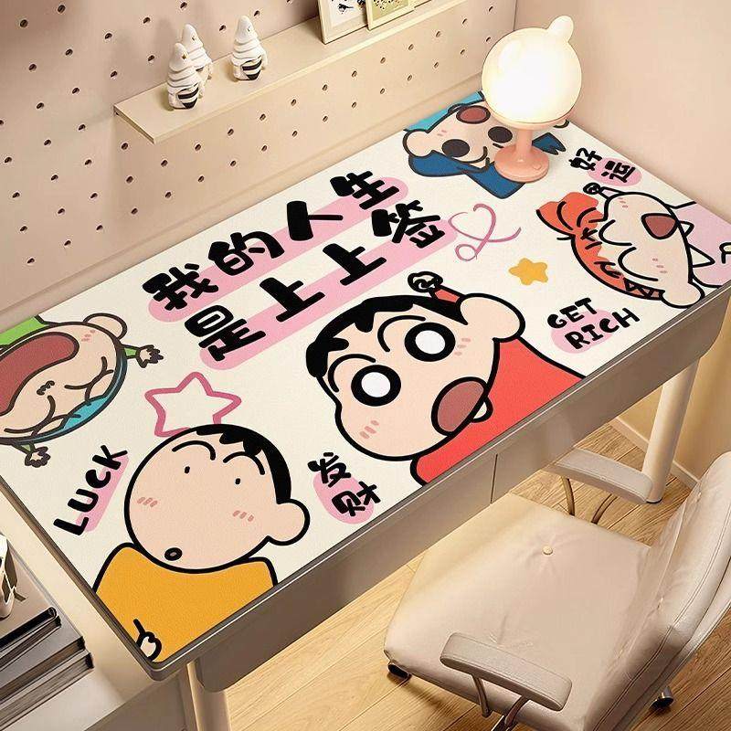 蜡笔小新动漫写字台桌布儿童学习桌垫环保免洗书桌学生桌面保护垫,淘宝优惠券,粉丝福利购,淘宝优惠卷