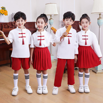 New Years Day Childrens China Wind Performance Costume Kindergarten Grand Chorus Recital to Serve Primary And Middle School Games Class Clothes