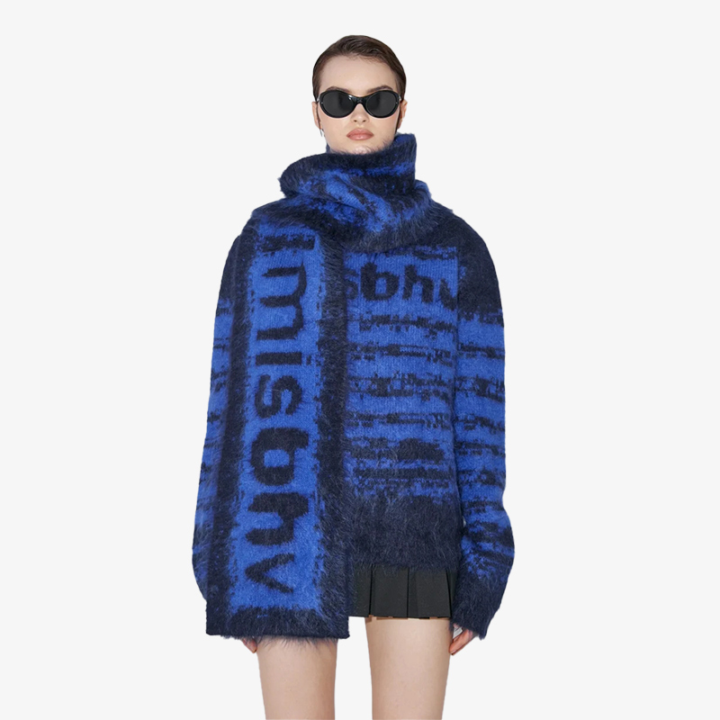 MISBHV BRUSHED MOHAIR SCARF围巾 - 图0