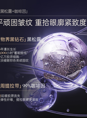 OHBT澳白黑松露眼霜去黑眼圈眼袋细纹咖啡因抗皱提拉紧致抗衰老女