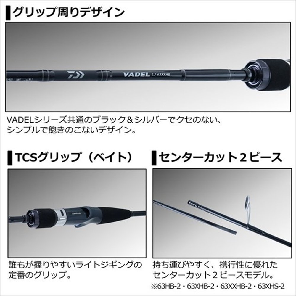 日本直邮Daiwa Offshore Rod Vadel LJ 63XHB-2 2021型号鱼饵 2-图2