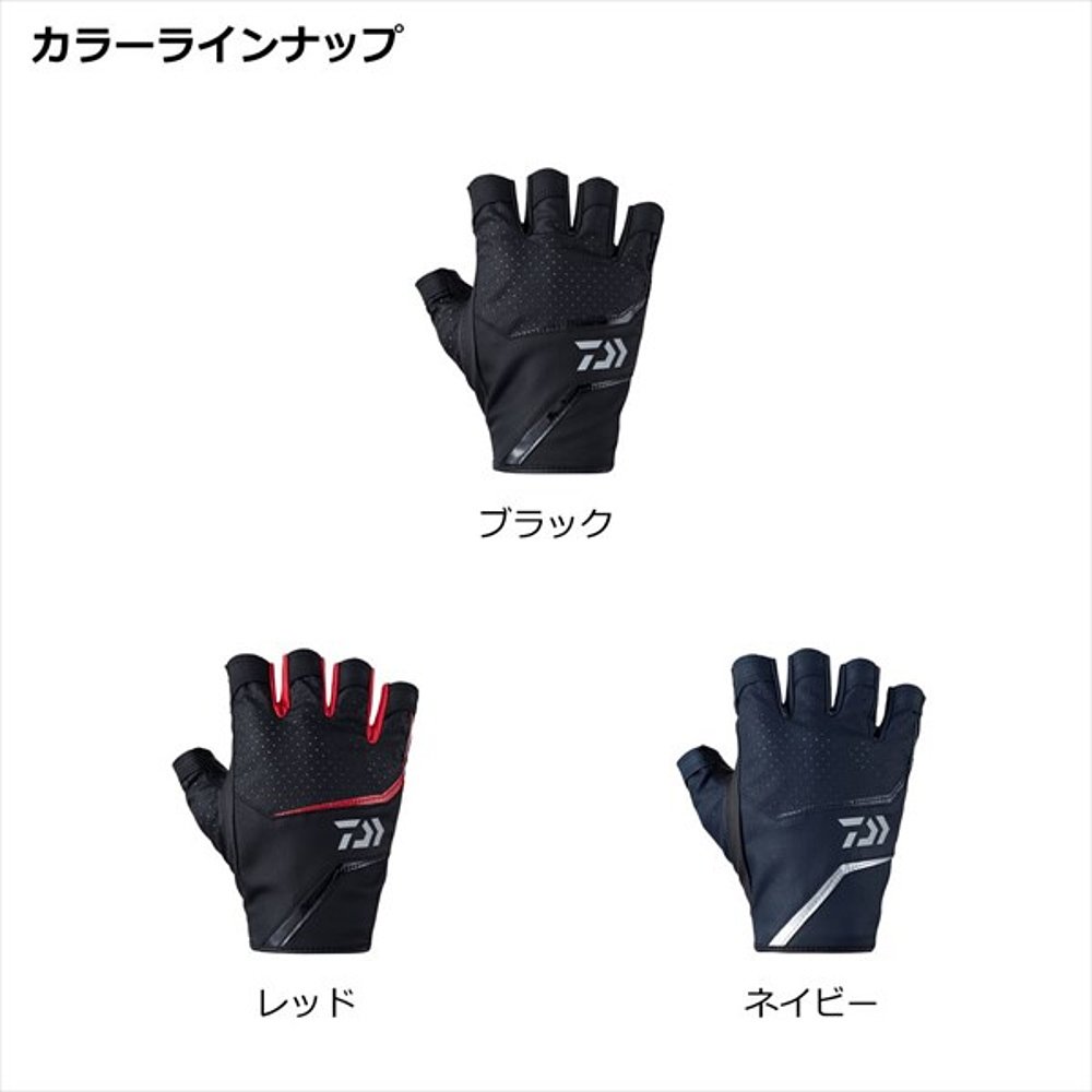 日本直邮Daiwa Gloves DG-2323 人造皮革手套 5 剪裁黑色 XL - 图2