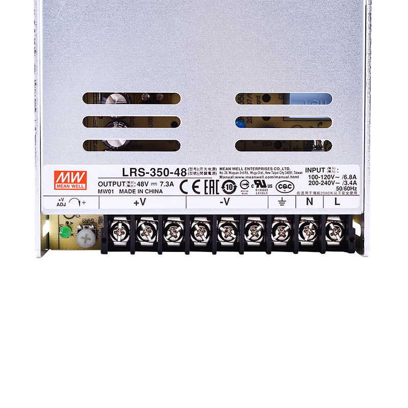 LRS-350-24台湾明纬350W220V转5V12V36V48V超薄LED开关电源直流15 - 图3