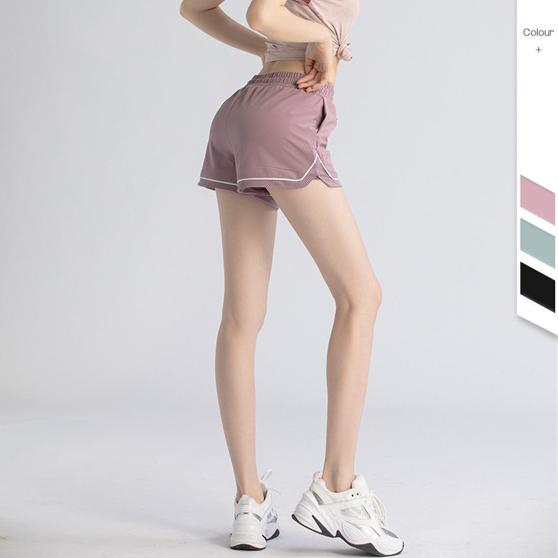 聚衣堂健身跑步短裤女夏假两件防走光宽松裸感运动服休闲裤短袖,淘宝优惠券,粉丝福利购,淘宝优惠卷