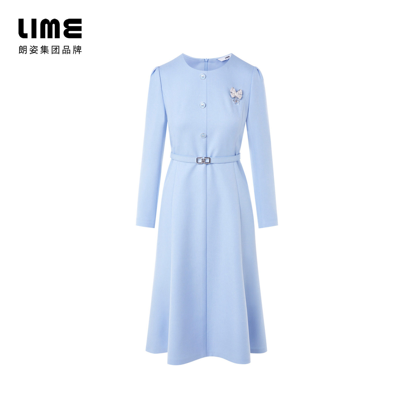 【商场同款】朗姿/LIME莱茵小香风A字伞摆连衣裙滴油扣26年春新款,淘宝优惠券,粉丝福利购,淘宝优惠卷