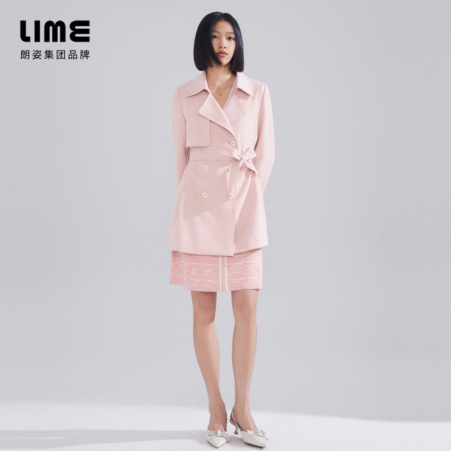 LIME Rhine petite simple lapel trench coat