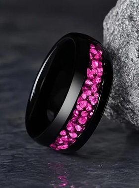 新款桃花瓣贴片不锈钢个性时尚