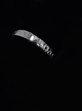 烟花蝶蝴蝶情侣对戒一对款戒指可