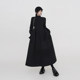 Black high neck long sleeves bottoming dress