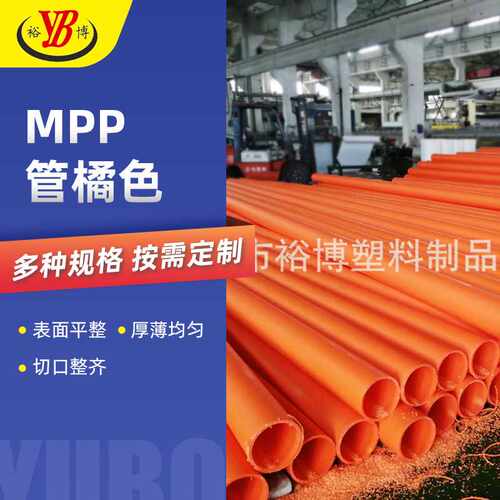 MPP实壁管电力电缆保护管非开挖顶管拖拉地埋管聚丙烯抗外压直销 - 图0